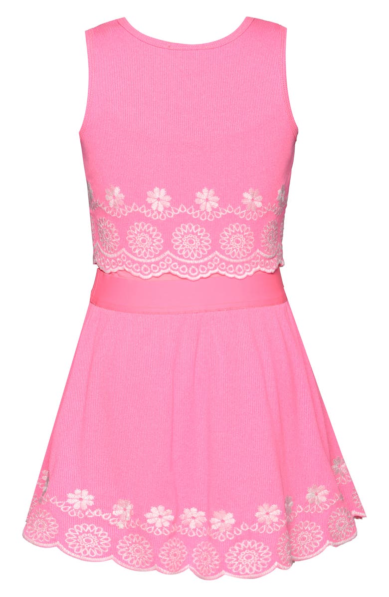 Hannah Banana Kids' Embroidered Twofer Dress, Alternate, color, 