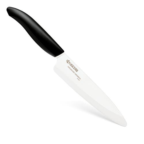 Kyocera Revolution Ceramic 5 Inch Slicing Knife In Black