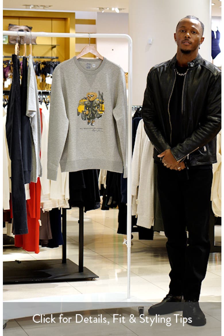 Polo Bear Double Knit Graphic Sweatshirt video