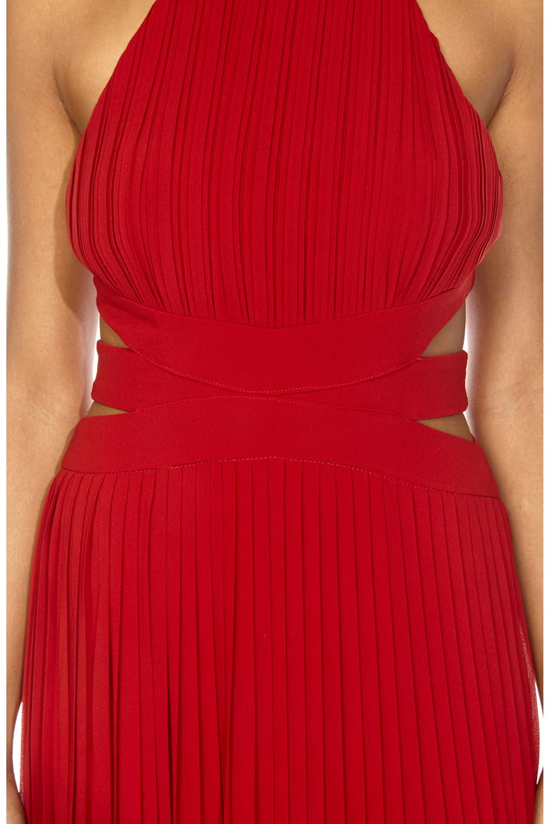 Boston Cutout Maxi Dress, Alternate, color, RUBY RED