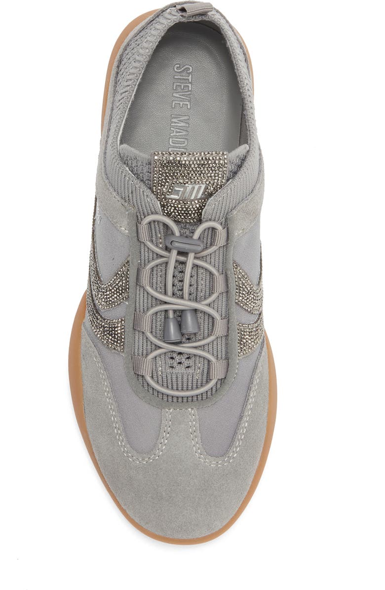 Steve Madden Reboot Beaded Sneaker, Alternate, color, Grey