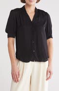 T Tahari Short Sleeve Airflow Blouse