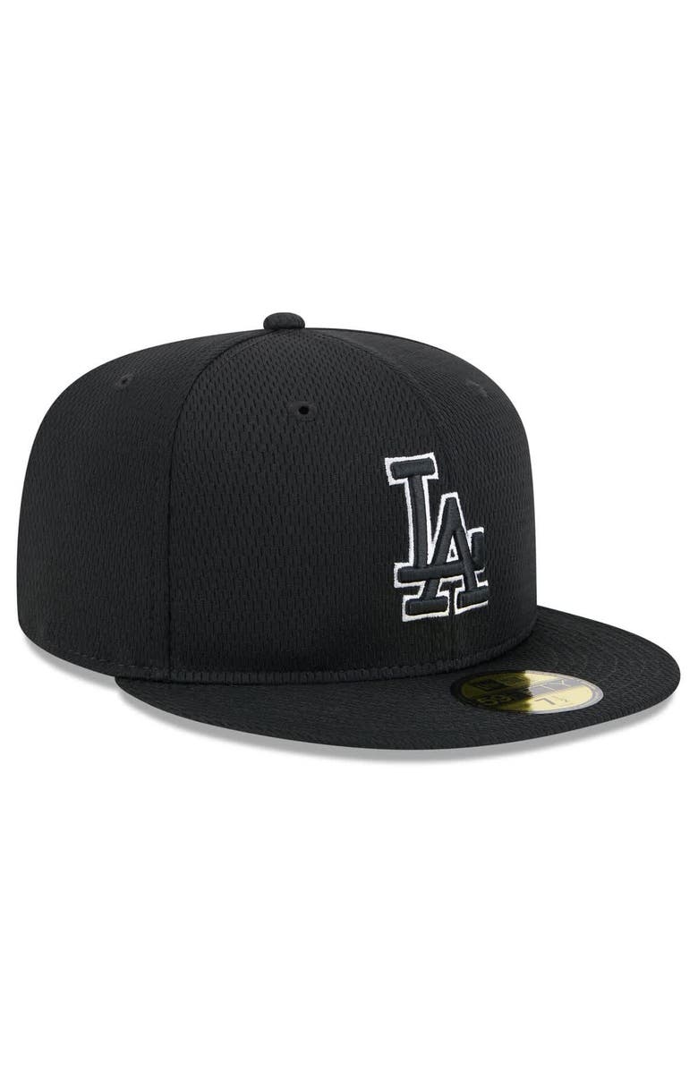 New Era Men's New Era Black Los Angeles Dodgers 2025 MLB Clubhouse 59FIFTY Fitted Hat, Alternate, color, 