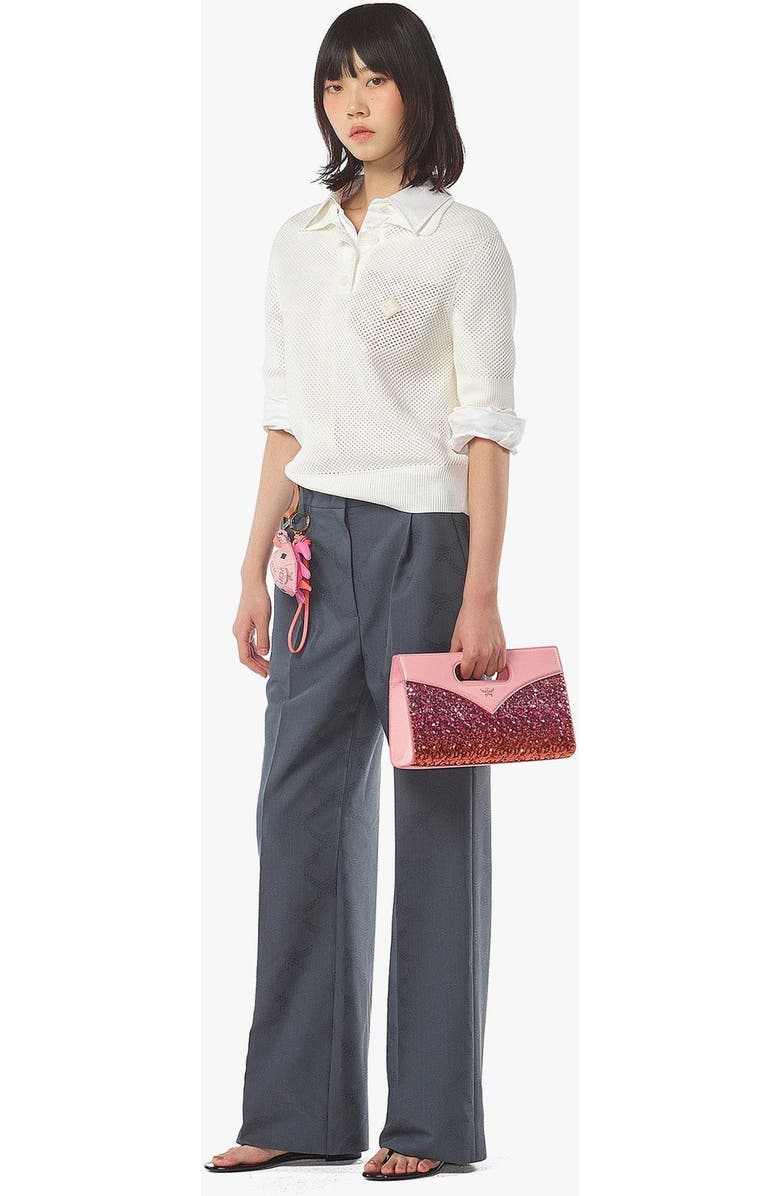 MCM Diamond Bag in Sequin Lamb Leather, Alternate, color, Pink