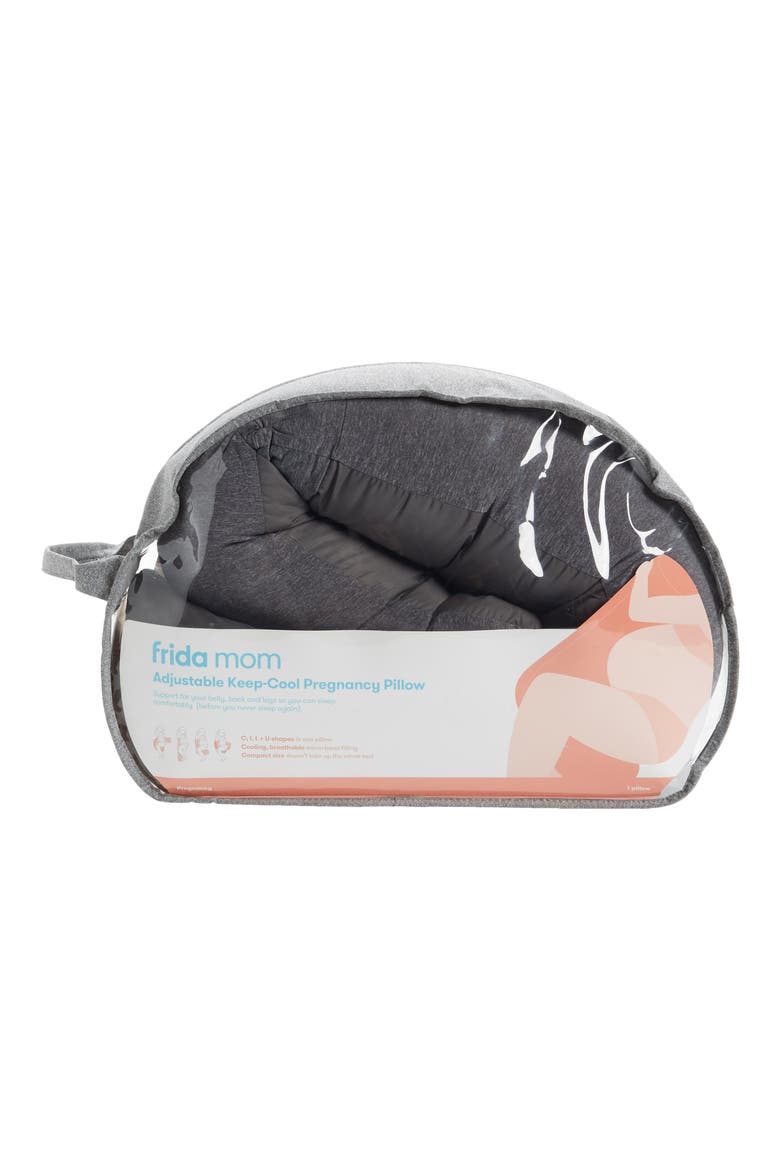 Adjustable Keep Cool Pregnancy Pillow, Main, color, GRAY