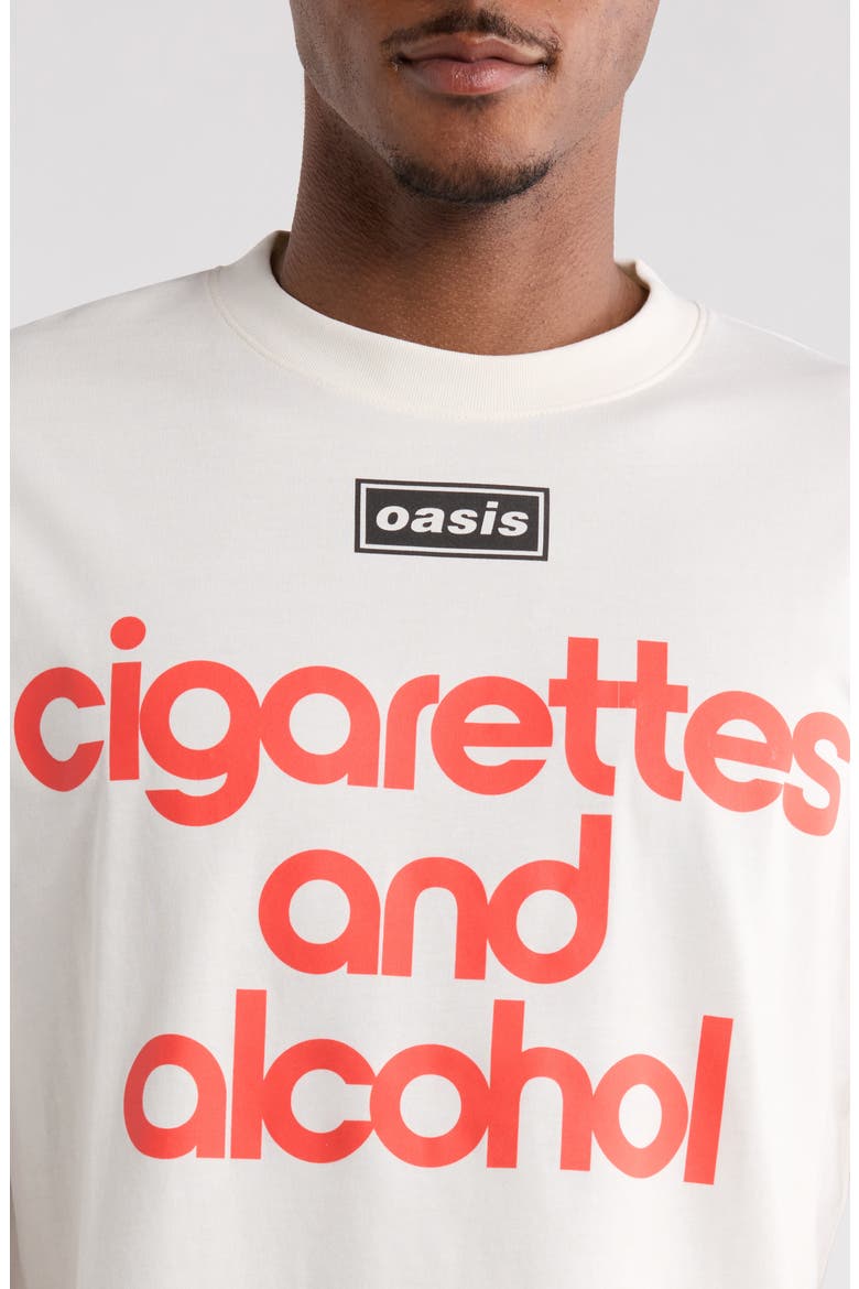 x Oasis Nordique Graphic Cotton T-Shirt, Alternate, color, VTG WHITE