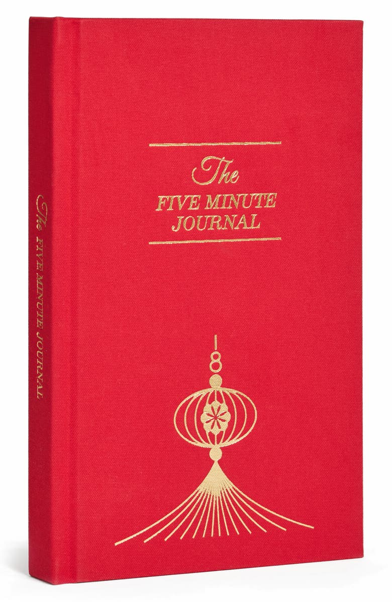 INTELLIGENT CHANGE The Five Minute Journal, Alternate, color, Red