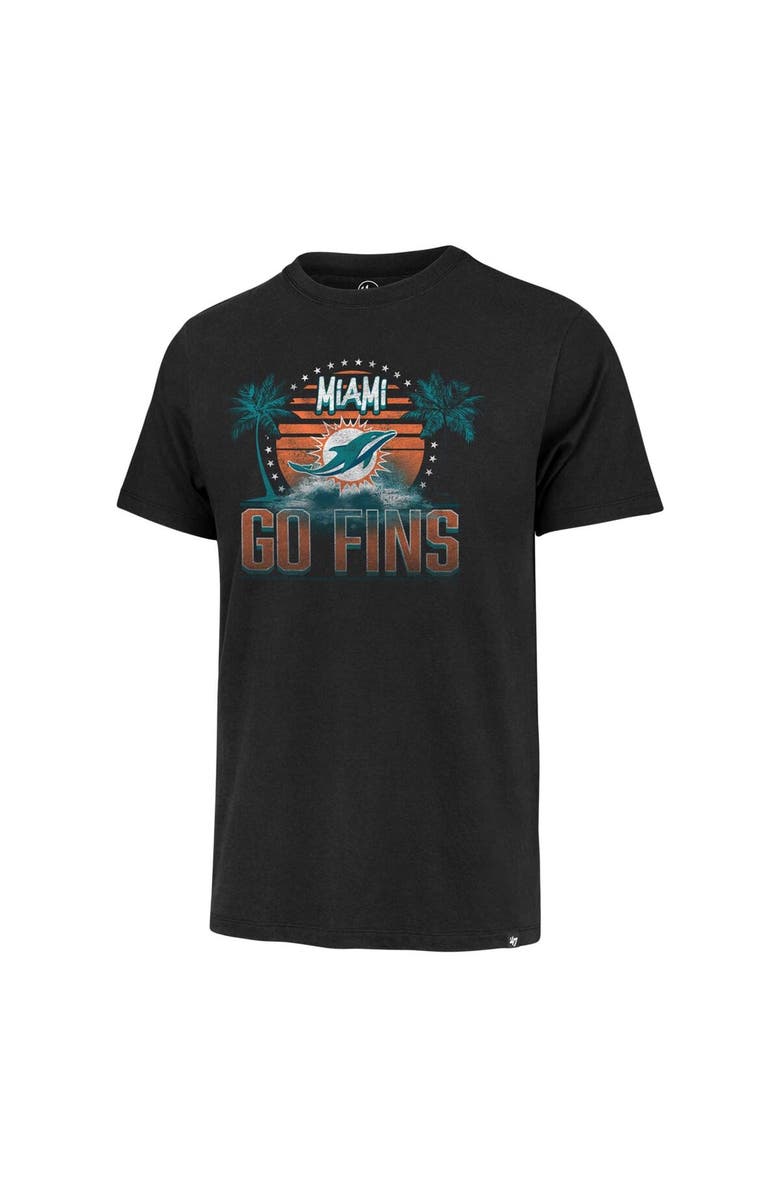 '47 Men's '47 Black Miami Dolphins Regional Franklin T-Shirt, Alternate, color, Black