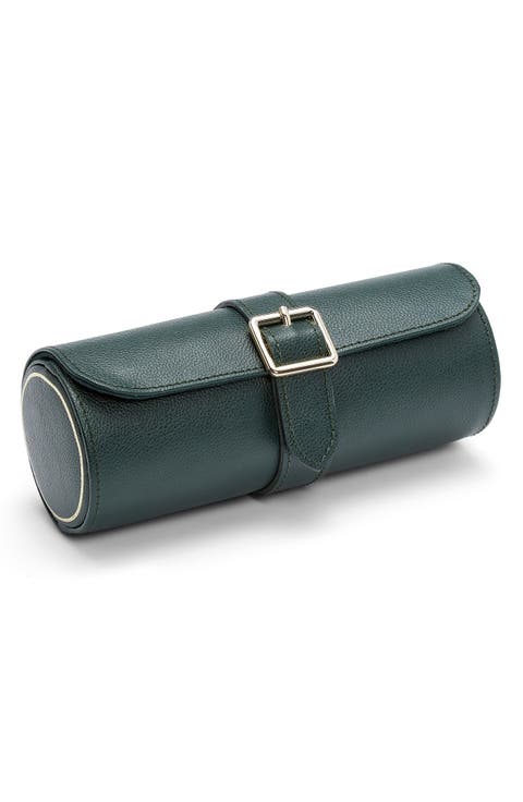 British Racing Green Triple Watch Roll
