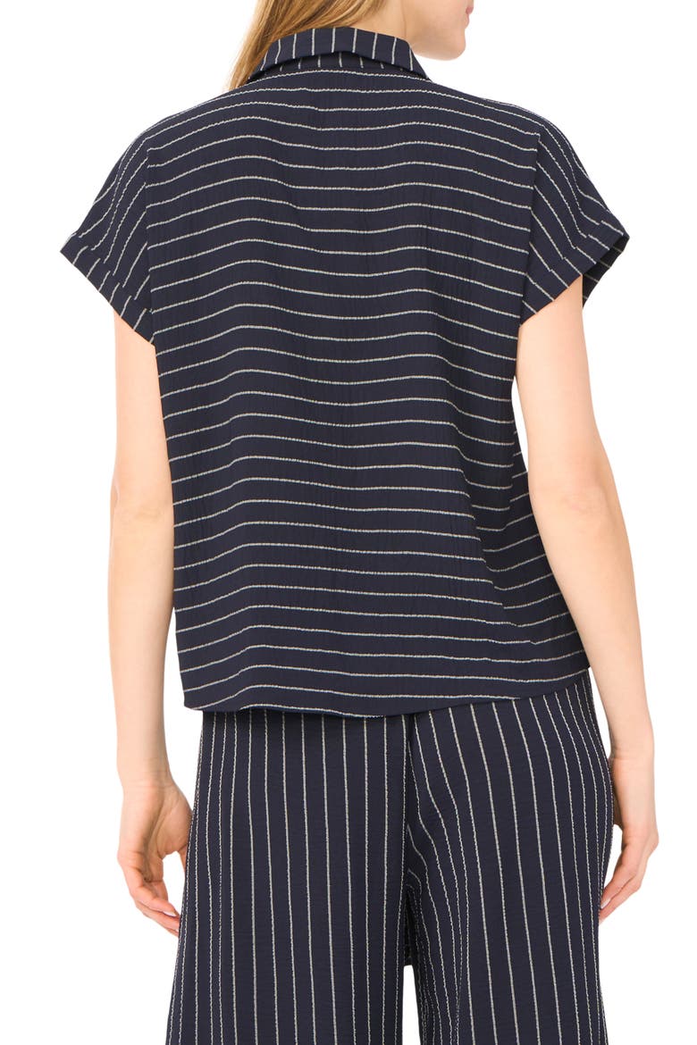 Printed Button-Up Top, Alternate, color, CLASSIC NAVY