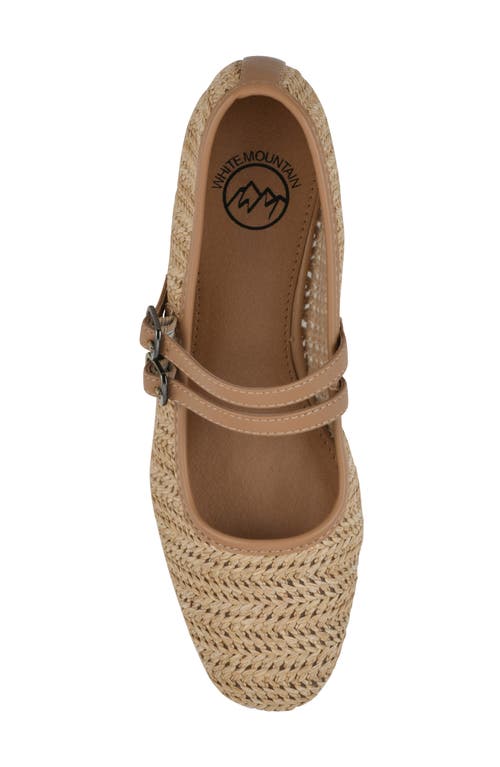 Cliffs By White Mountain Bocage Mary Jane Flat In Dark Natural Smooth