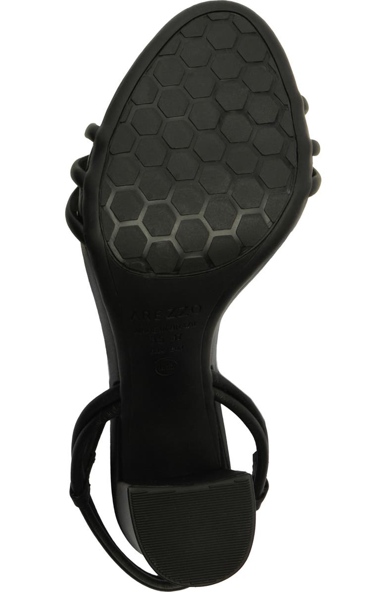 Arezzo Camila Ankle Strap Sandal, Alternate, color, Black Leather