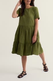 Seasalt Cornwall Pebble Comb Organic Cotton Double Gauze Dress