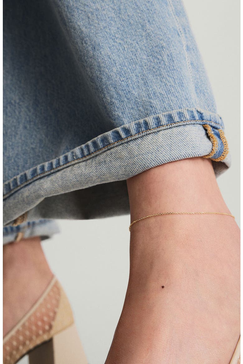 Chain Anklet, Alternate, color, Yellow Gold