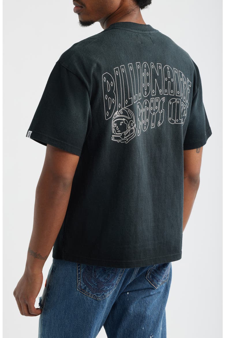 BB Faded Helmet Cotton Graphic T-Shirt, Alternate, color, BLACK