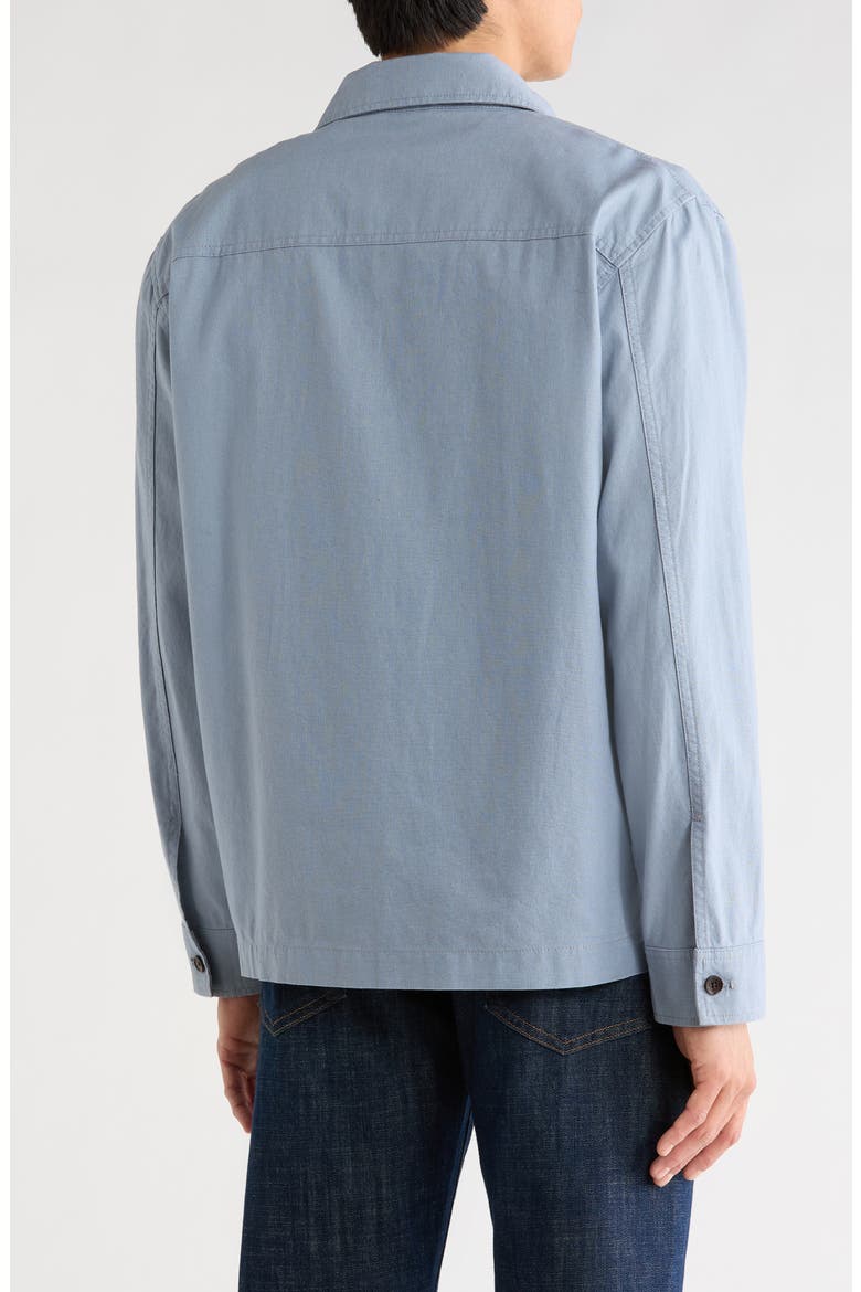 Calliope Island Linen Blend Shirt, Alternate, color, SLATE