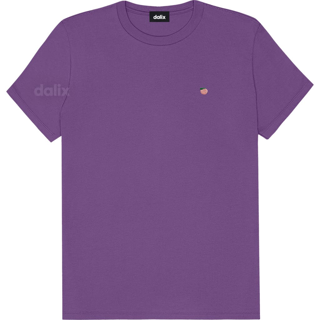Dalix Womens Lil Peach Jersey Tee In Purple