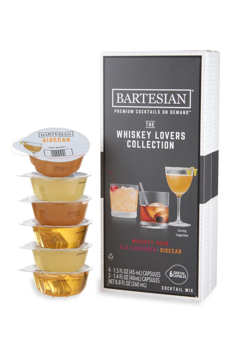 Bartesian Whiskey Lovers Collection 6-Pack Cocktail Capsules, Main, color,