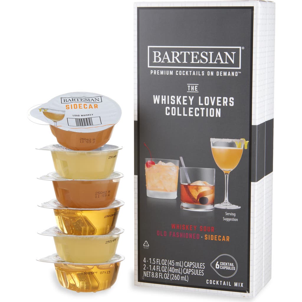 Bartesian Whiskey Lovers Collection 6-pack Cocktail Capsules In Transparent