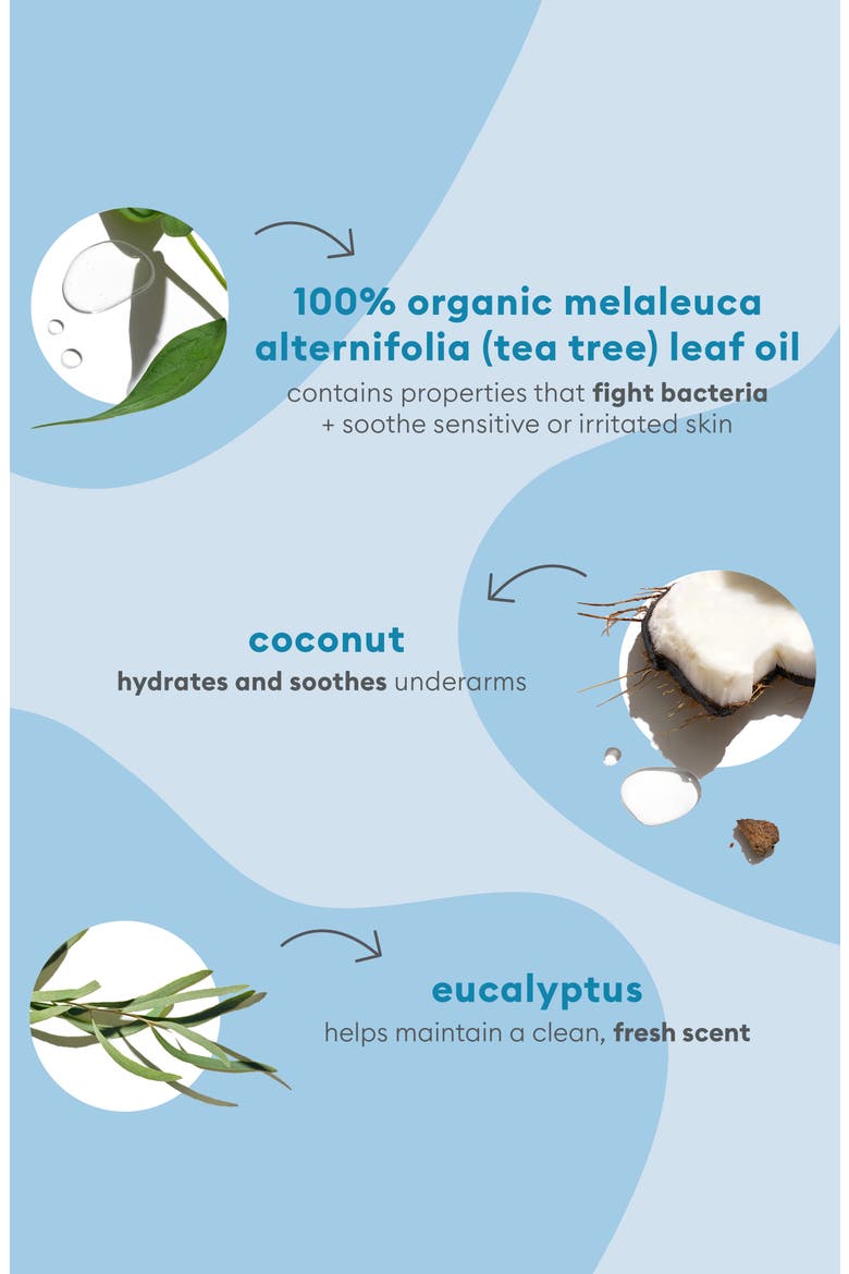 B. Well Tea Tree + Eucalyptus Clean Deodorant, Alternate, color, NO COLOR