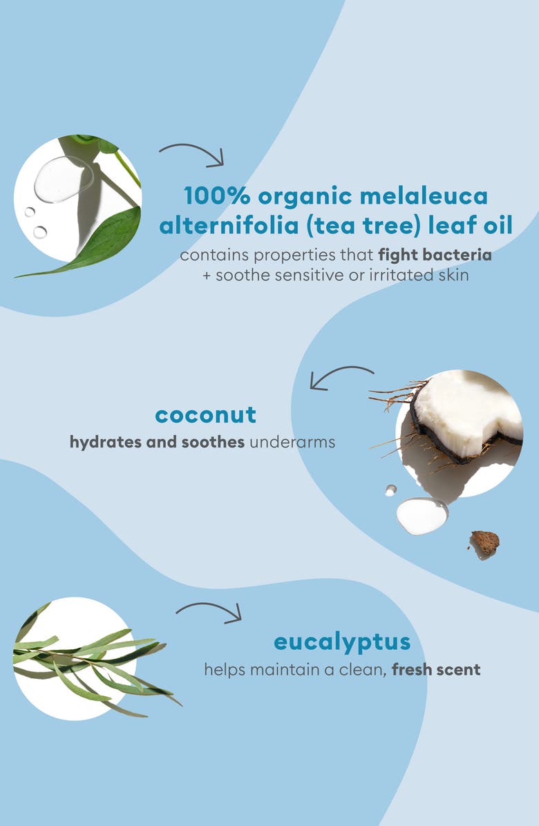 Briogeo B. Well Tea Tree + Eucalyptus Clean Deodorant, Alternate, color, 