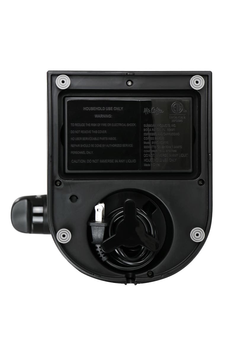 Mr. Coffee Espresso, Cappuccino and Latte Maker, Alternate, color, Black