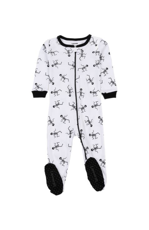 Footed Cotton Halloween Matching Family Pajamas, Fun Prints (Baby)