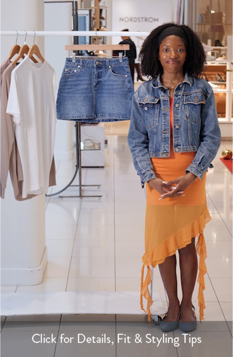 Paulette Denim Miniskirt, sales video thumbnail