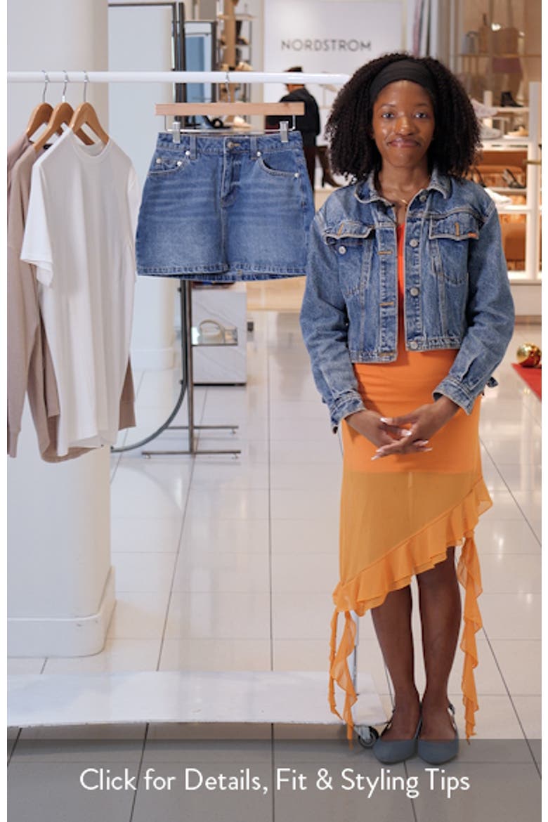 Paulette Denim Miniskirt video