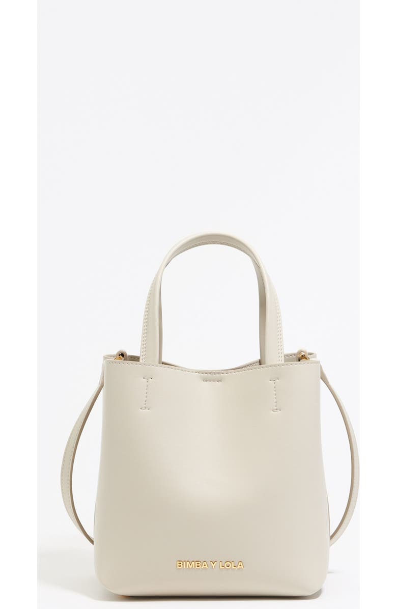 Bimba y Lola Small Stone Leather Chihuahua Bag, Main, color, Stone