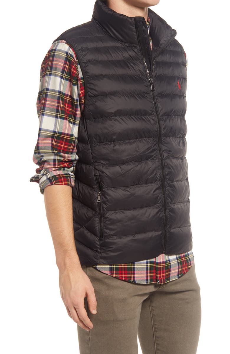 Polo Ralph Lauren Packable Recycled Nylon Vest, Alternate, color, 