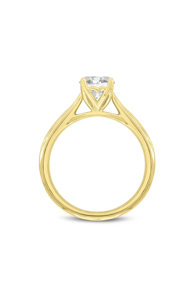 LuvMyJewelry Neli 14K Yellow Gold Round Shape Lab Grown Diamond Solitaire Ring - 1 Ct, Alternate, color, 14K Yellow Gold