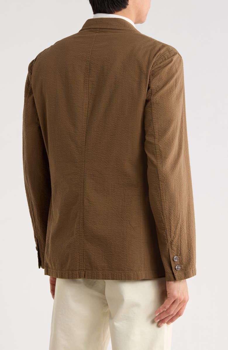 BUCK MASON Cotton Seersucker Blazer, Alternate, color, Walnut