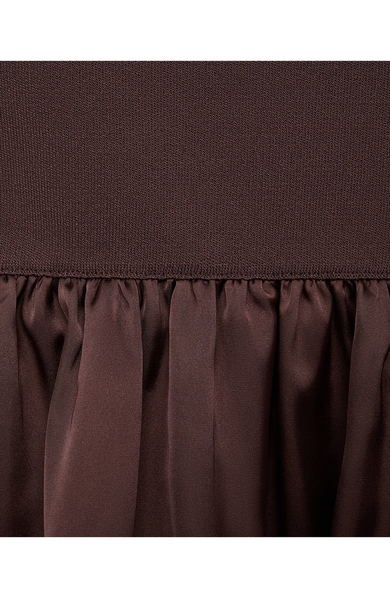 MANGO Crossback Peplum Top, Alternate, color, Brown