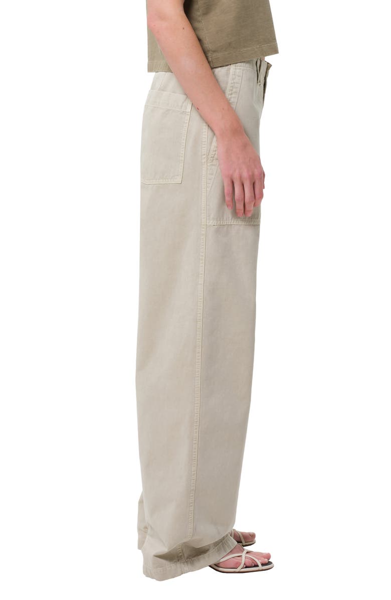 AGOLDE Yuna Low Rise Wide Leg Utility Pants, Alternate, color, Pumice