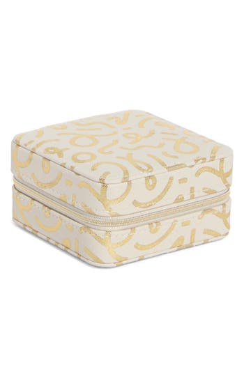 Nordstrom Square Zip Jewelry Box In Neutral