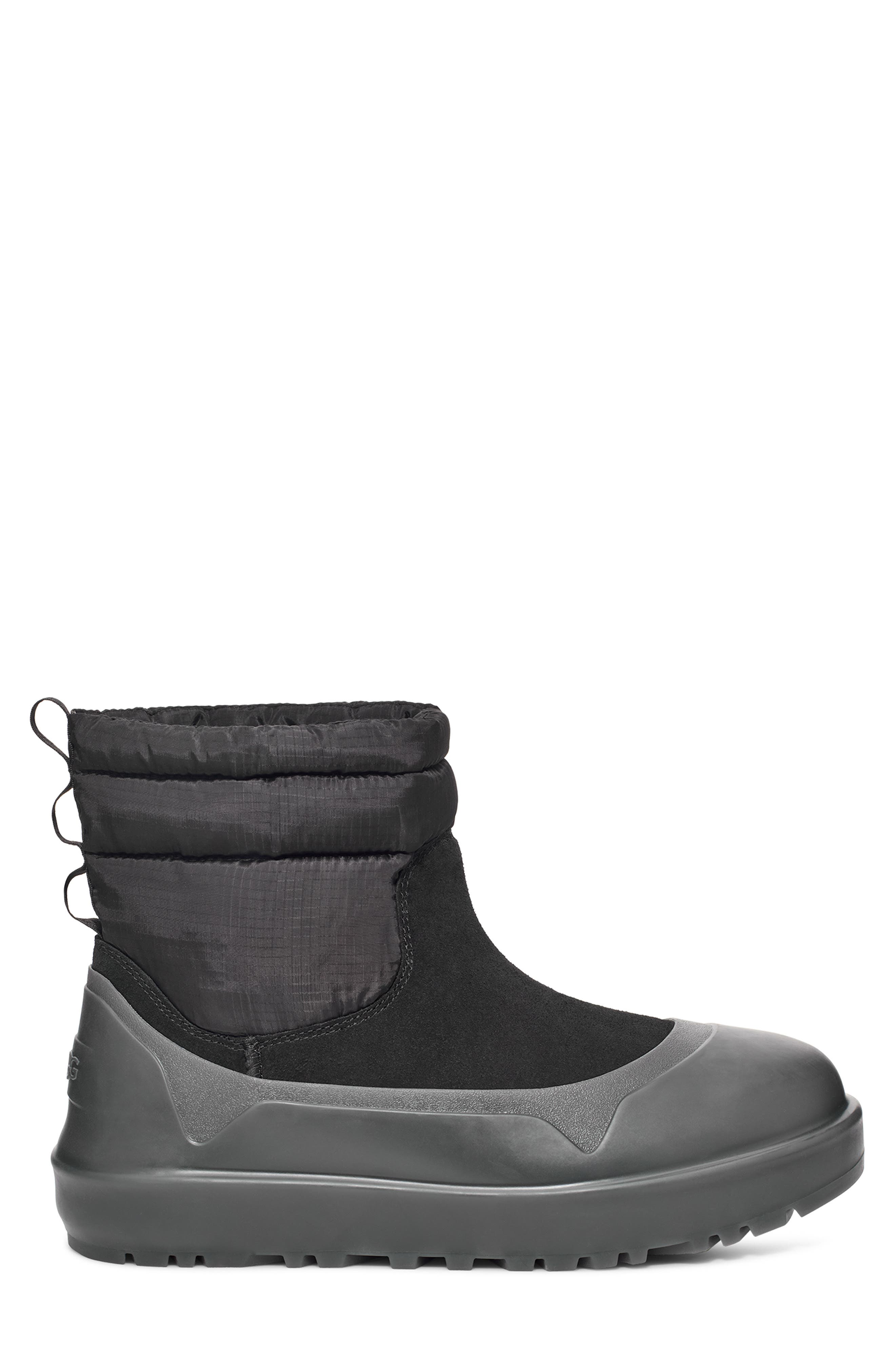 UGG<sup>®</sup> Classic Minimod Waterproof Wool Boot, Alternate, color, Black