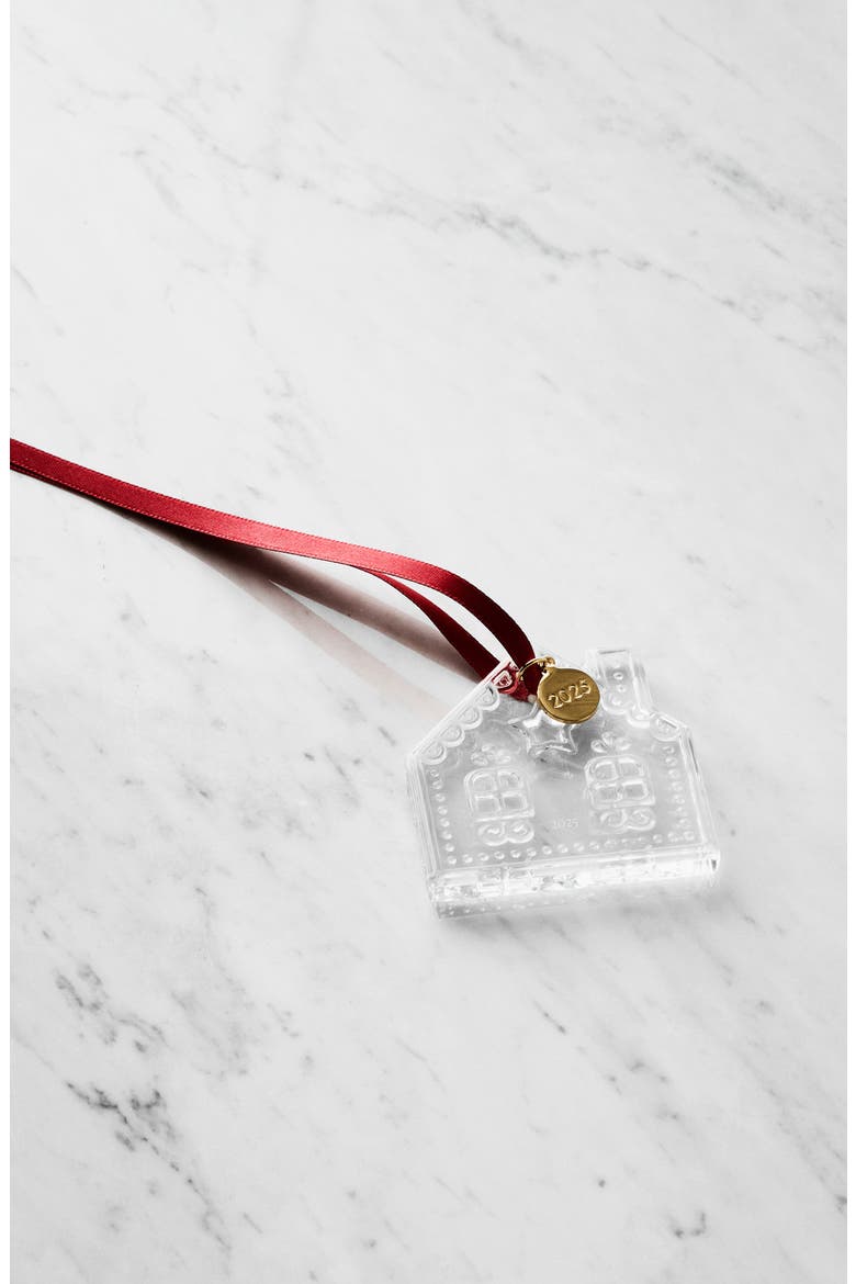 Gingerbread House 2025 Annual Holiday Ornament, Alternate, color, CLEAR