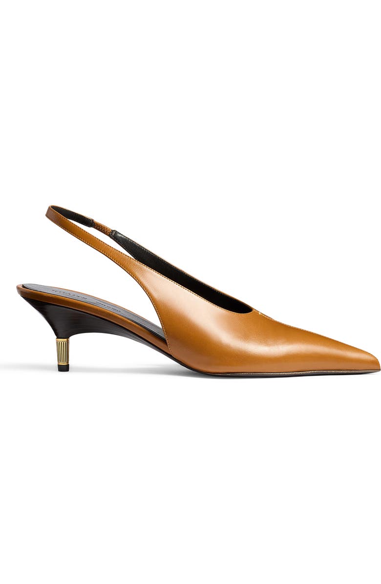 Khaite Bella Kitten Heel Slingback Pump, Alternate, color, Cuoio