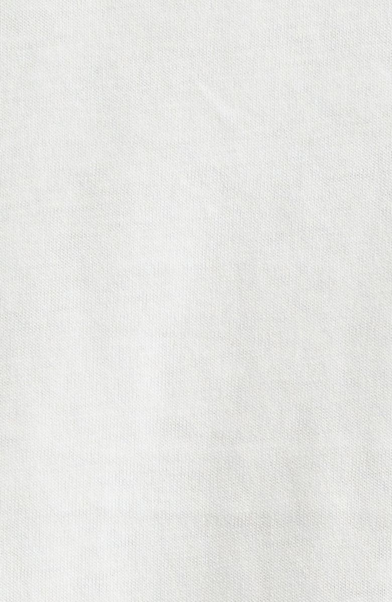 Moncler Logo Embroidered Cotton T-Shirt, Alternate, color, Eggnog