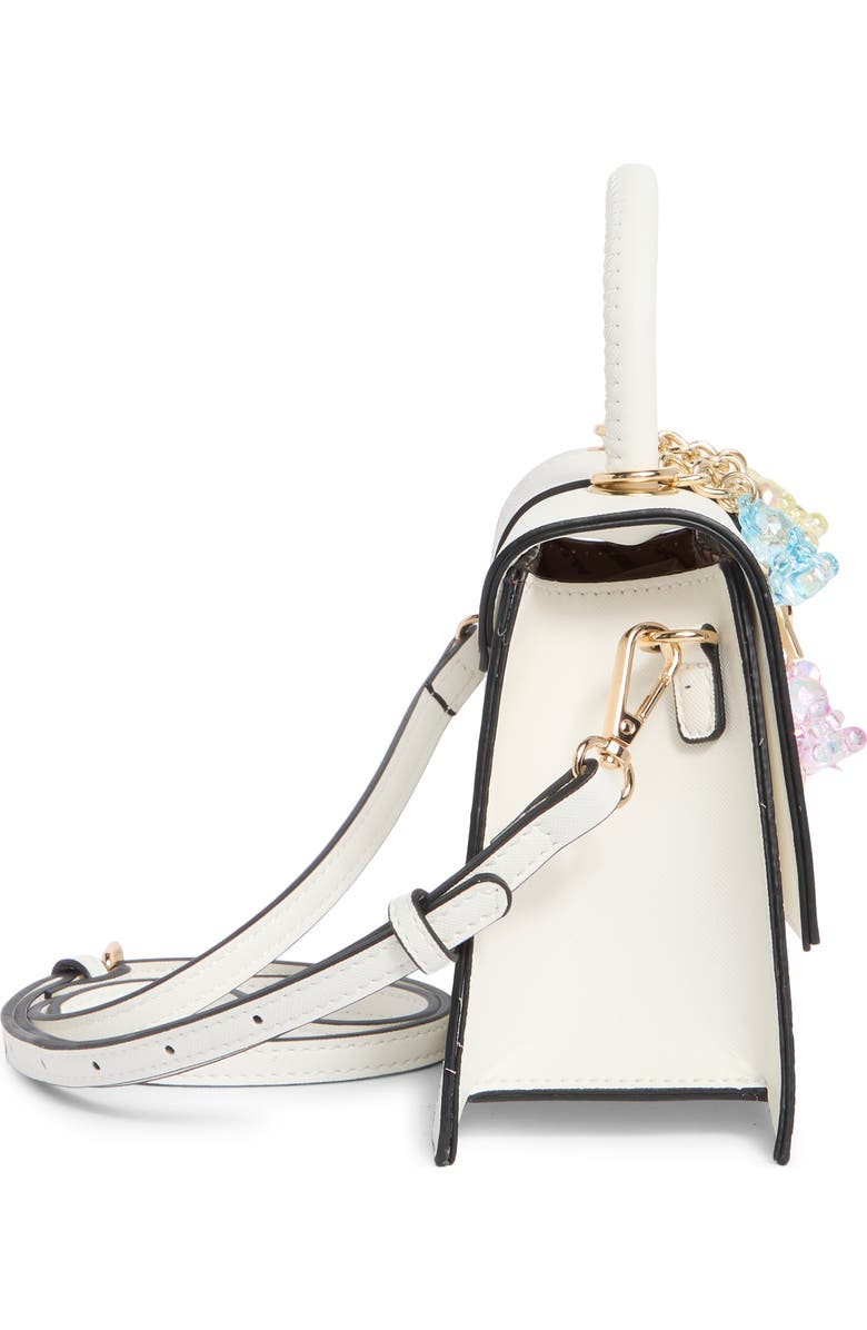 ALDO Lefteye Denim Top Handle Bag, Alternate, color, White