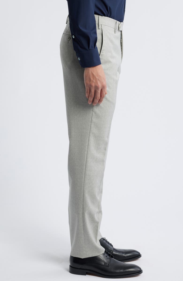 Zanella Parker Stretch Wool Trousers, Alternate, color, Light Grey