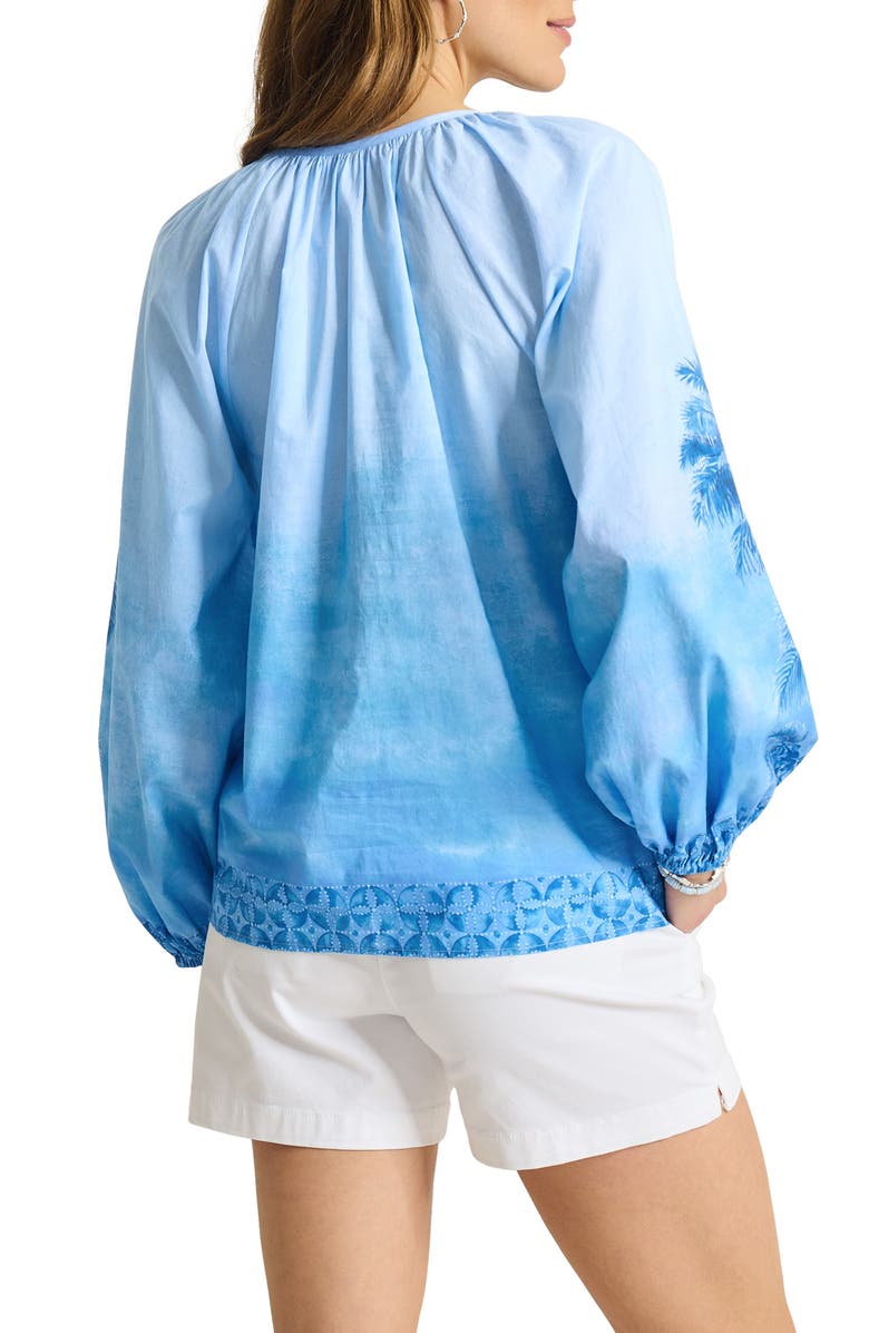 Tommy Bahama Hibiscus Hues Cotton Top, Alternate, color, Vacation Blue