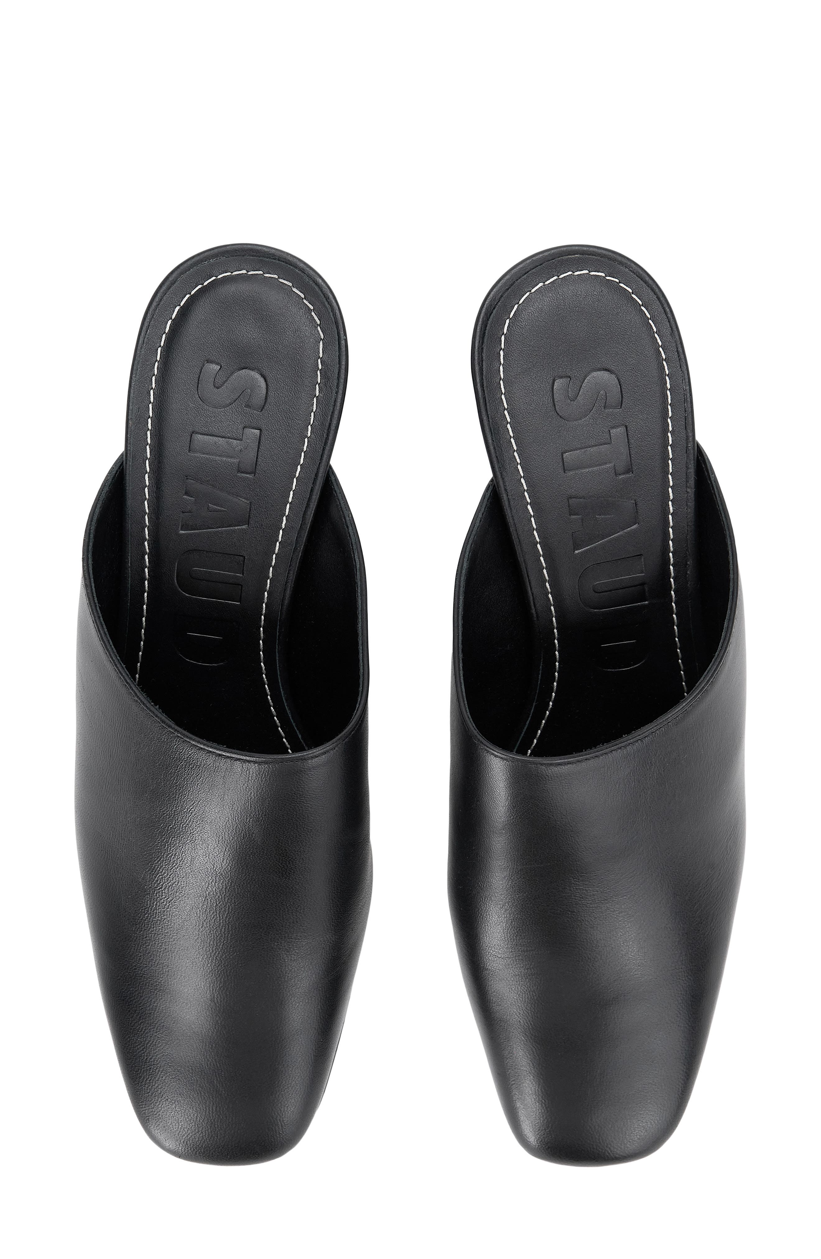Monica Heeled Mule, Alternate, color, BLACK