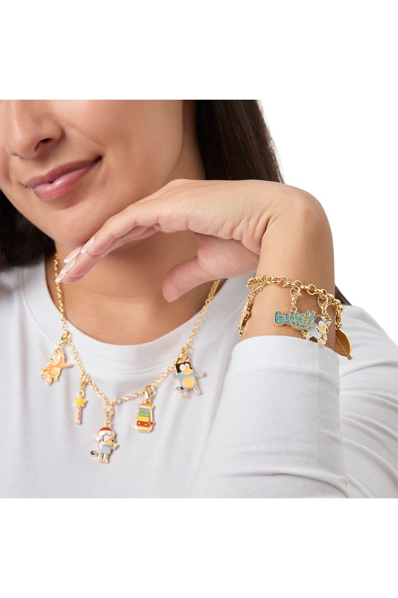 Advent Calendar 12-Pience Jewelry Set with Necklace and Bracelet Chains, Alternate, color, Multicolor