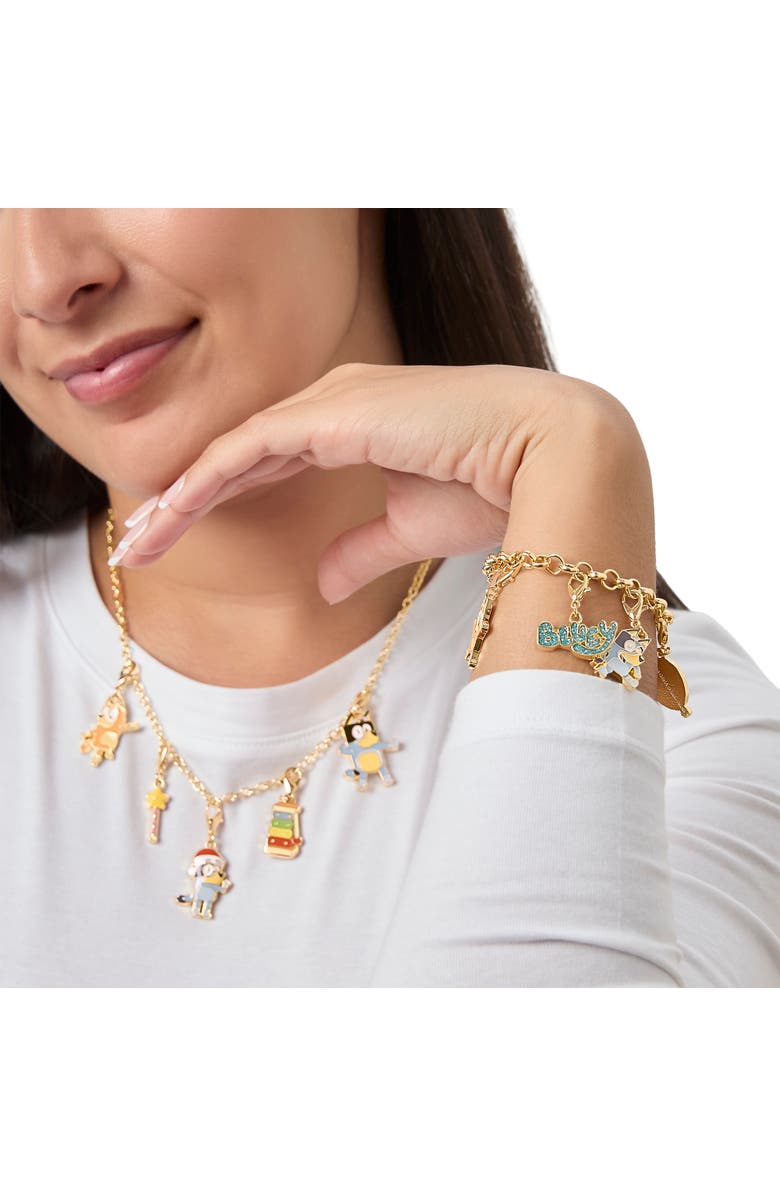 BLUEY Advent Calendar 12-Pience Jewelry Set with Necklace and Bracelet Chains, Alternate, color, Multicolor