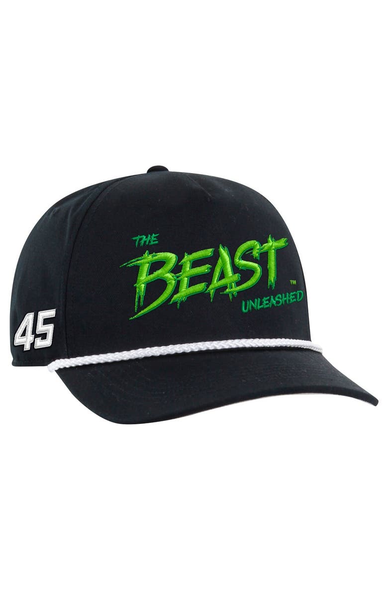 '47 Men's '47 Black Tyler Reddick The Beast Triple Hit Rope Hitch Adjustable Hat, Alternate, color, Black