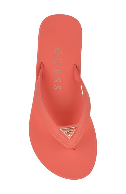 Guess Candry Flip Flop In Orange