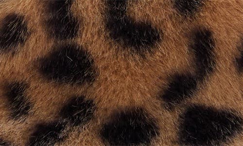Mango Leopard Faux Fur Bucket Hat In Brown