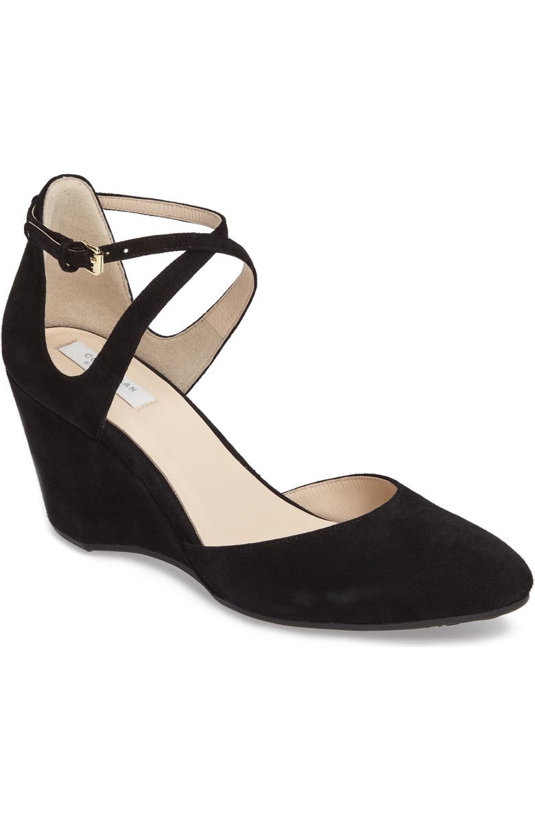 Cole Haan Lacey Ankle Strap Wedge Pump, Main, color,